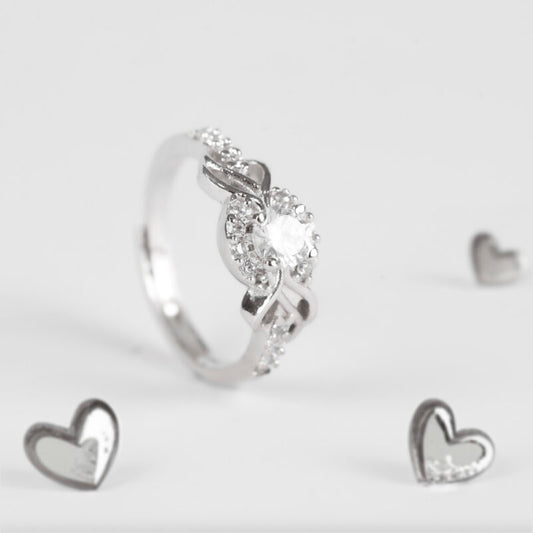 Eternal Bloom Adjustable Ring | 925 Sterling Silver by Rasmriti™