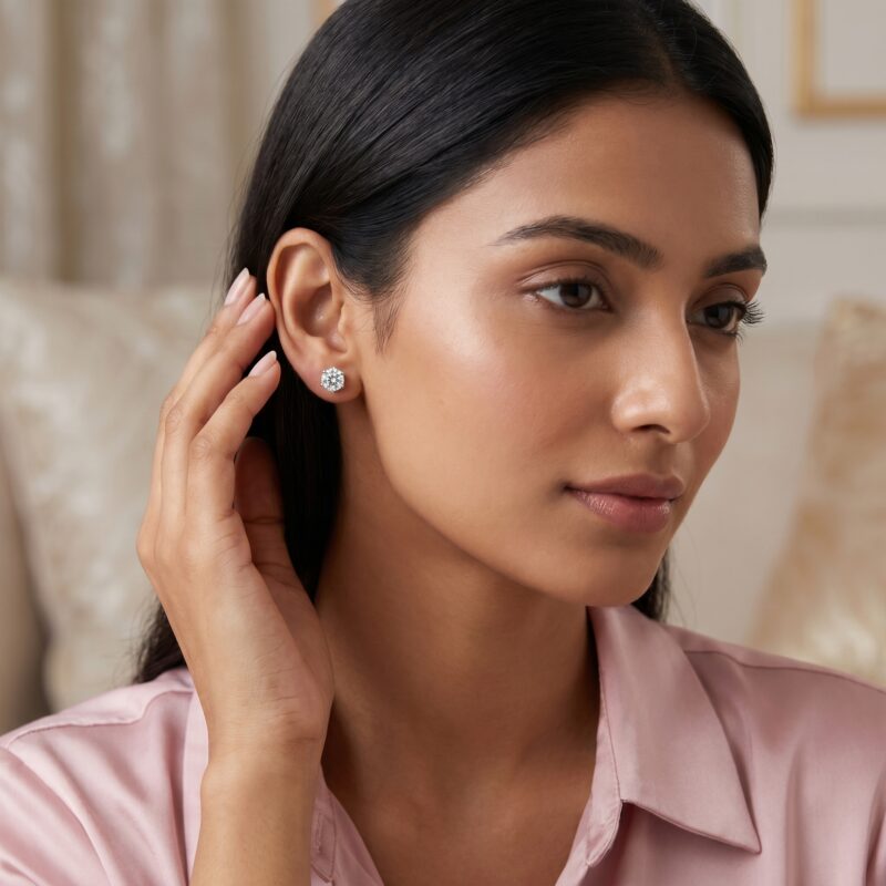 Solitaire Studs 6 Prongs by Rasmriti™
